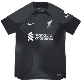 Liverpool FC 2022/23 Away Goalkeeper Jersey with EPL #1 A.BECKER & EPL Badge DJ7681-061